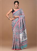 Cotton Multi Colour Casual Wear Printed Saree